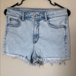 American Eagle super high rise denim short sz 10